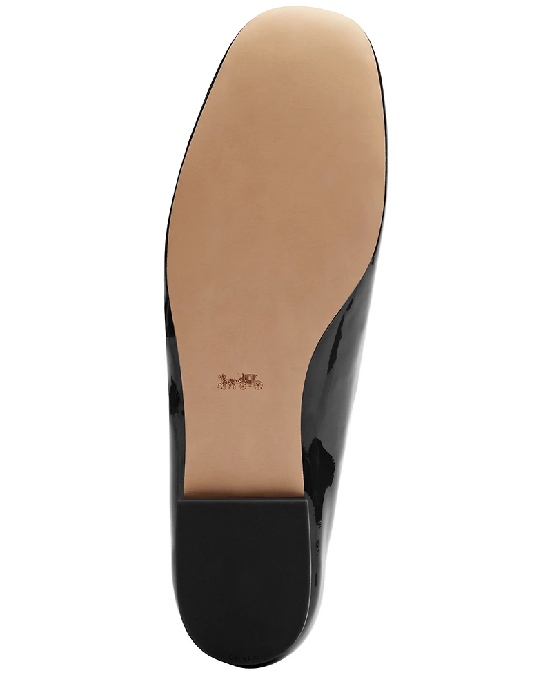 Coach Women's Winley Double Buckle Mary Jane Ballet Flats