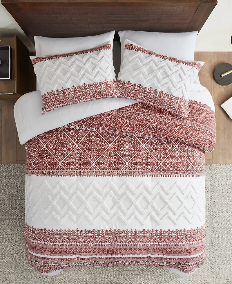 Ink+Ivy Mila Chenille 3-Pc. Comforter Set, Full/Queen
