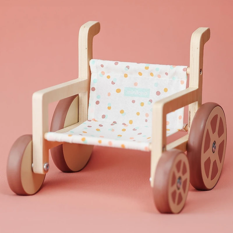 Miniland Wheelchair for Dolls Up to 15 Inches