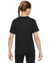 Nike Big Girls' One Fitted Dri-fit Short-Sleeve Top