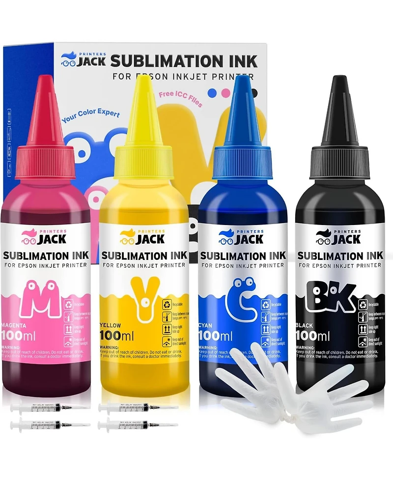 Printers Jack 400ML Black Sublimation Ink for Epson Printers