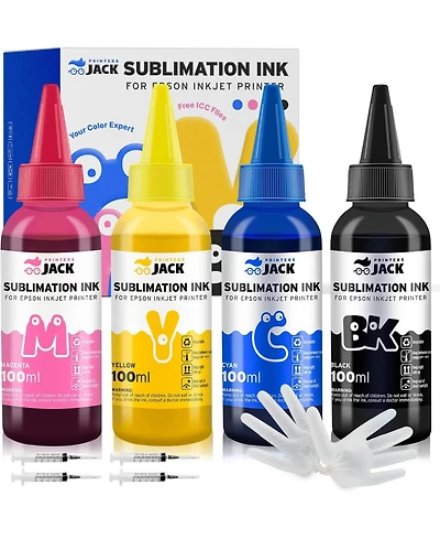 Printers Jack 400ML Black Sublimation Ink for Epson Printers