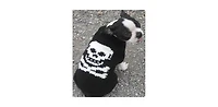 Chilly Dog Xxl Black Skull Dog Sweater
