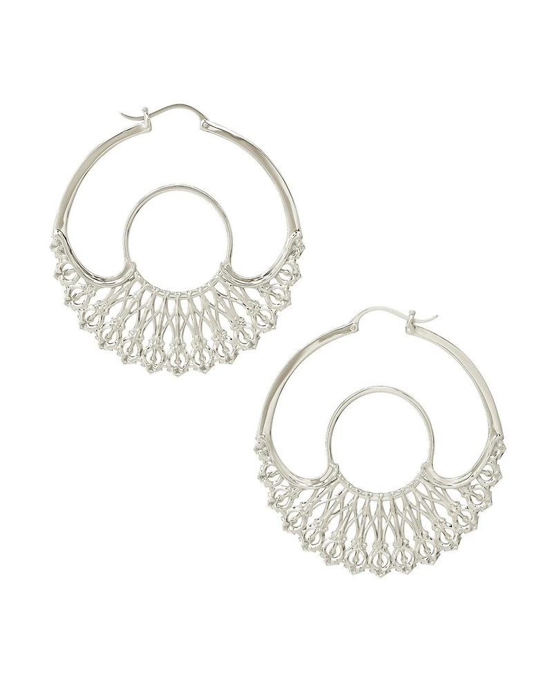 Iris Hoops Silver Large