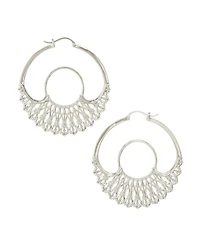 Iris Hoops Silver Large