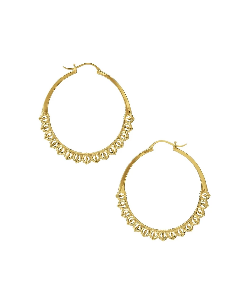 Calla Hoops Gold Medium