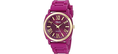 Tko Women's Purple Milano Iii Analog Display Quartz Watch with Flexible Rubber Band