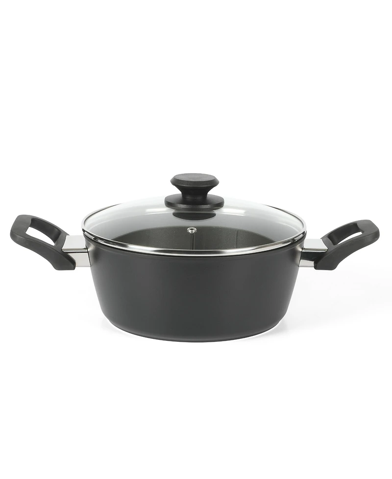 Oster Connelly 7 Piece Aluminum Premium Nonstick Pots and Pans Cookware Set W/ Induction & BakelteStay Cool Handle - Black
