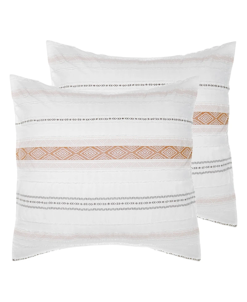 Levtex Pickford Tribal Stripe 2-Pc. Sham Set, European