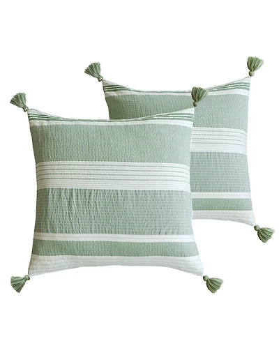 Levtex Pickford Dotted Stripe 2-Pc. Sham Set, European