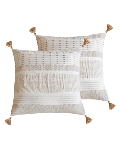 Levtex Pickford Dotted Stripe 2-Pc. Sham Set, European