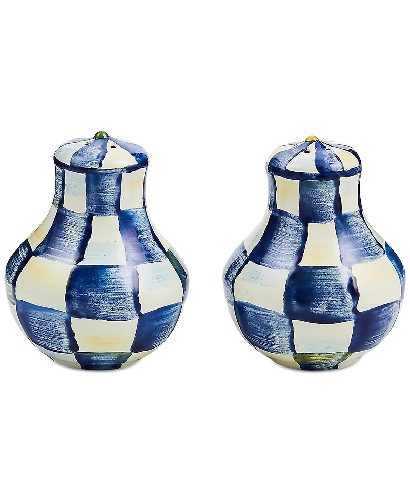 Mackenzie-Childs Royal Check Salt & Pepper Shakers