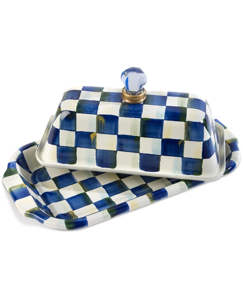 Mackenzie-Childs Royal Check Butter Box