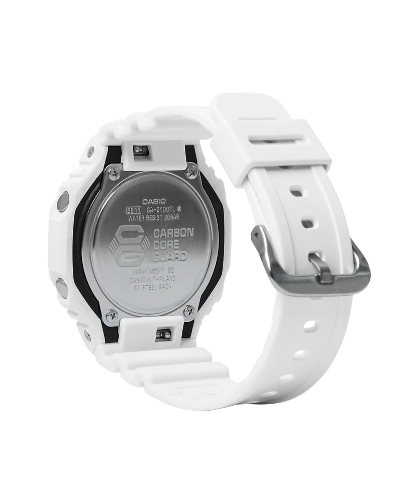 G-Shock Men's Analog Digital White Resin Watch, 45.4mm GA2100TL-7A
