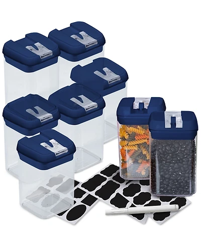 Cheer Collection 8 Piece Food Storage Containers, 0.8 Liter