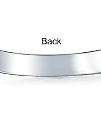 Bling Jewelry Bar Name Plated identification Id Bracelet 10MM Marine Mariner Chain Link 250 Gauge .925 Sterling Silver Made Italy
