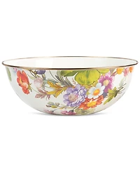 Mackenzie-Childs White Flower Market Extra-Large Everyday Bowl, 192-oz.