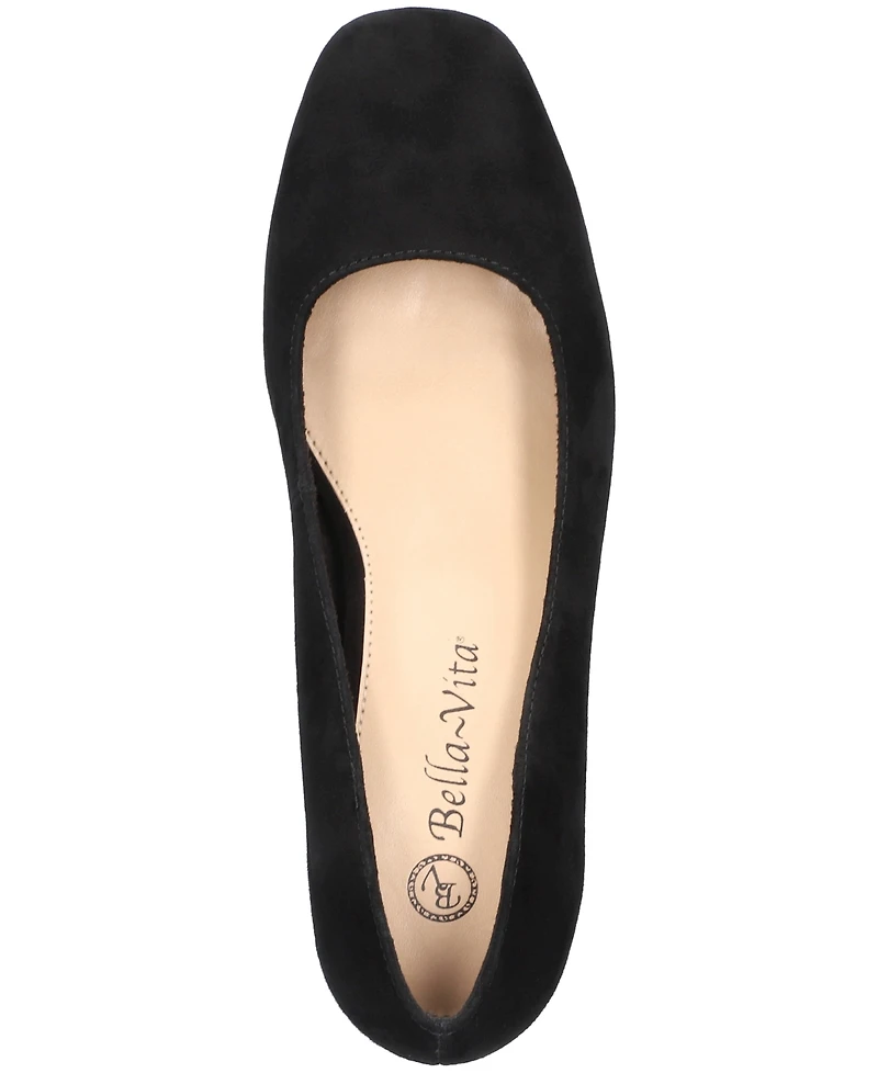 Bella Vita Jillian Women's Block Heel Square Toe Pumps
