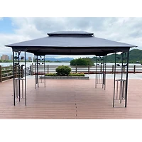 Streamdale 13' x 10' Gazebo with Double Roof & Mosquito Net