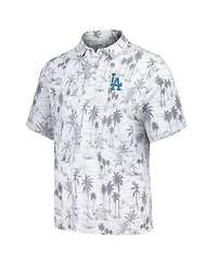 Tommy Bahama Men's Gray Los Angeles Dodgers Sport Cabana Shores IslandZone Tri-Blend Polo