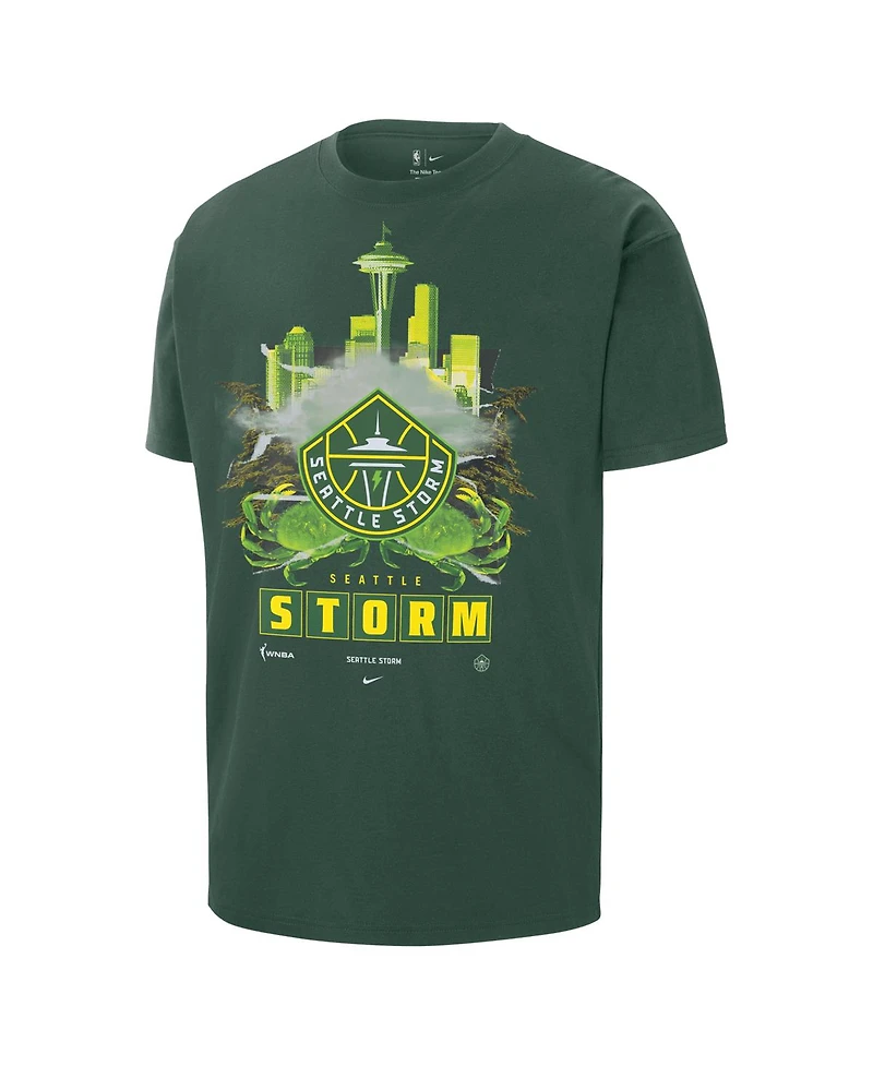 Nike Men's Green Seattle Storm Original Content City Edition Max90 Oversized T-Shirt