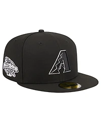 New Era Men's Black Arizona Diamondbacks Logo 59FIFTY Fitted Hat