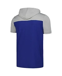New Era Men's Royal Los Angeles Dodgers Active Brushed Hoodie T-Shirt