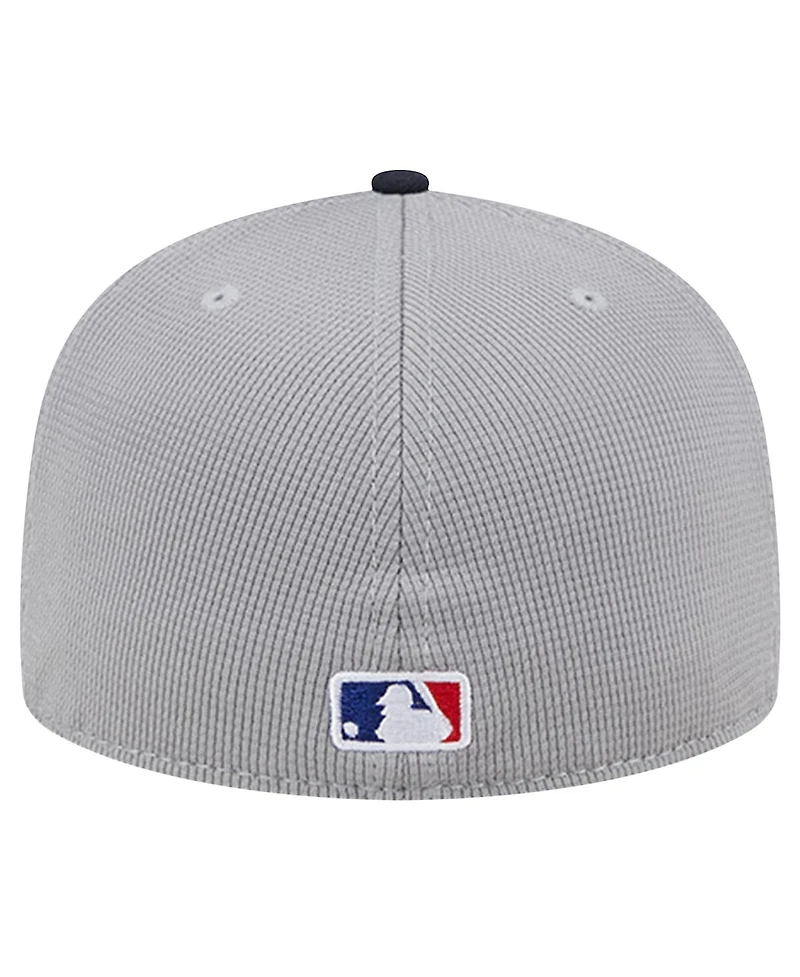 New Era Men's Gray Boston Red Sox Pivot Mesh 59FIFTY Fitted Hat