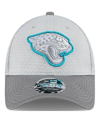 New Era Men's Gray Jacksonville Jaguars 2024 Nfl Training Camp 9FORTY Adjustable Hat