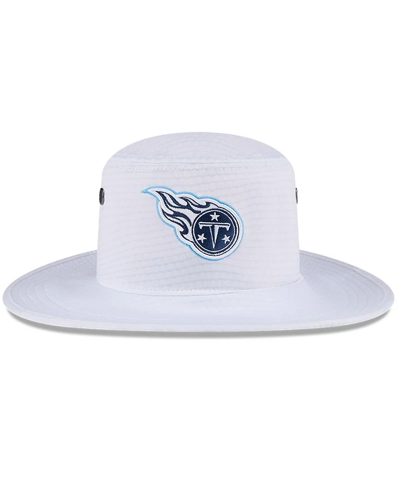 New Era Men's White Tennessee Titans 2024 Nfl Training Camp Panama Bucket Hat
