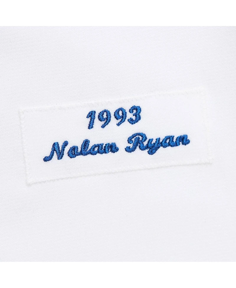 Mitchell & Ness Men's Nolan Ryan White Texas Rangers 1993 Cooperstown Collection Authentic Jersey