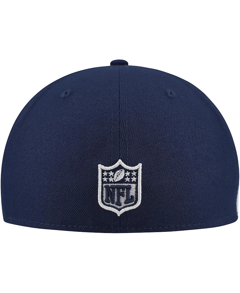 New Era Men's Navy England Patriots Checkered Undervisor 59FIFTY Fitted Hat