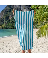 Cali Cabana Striped Beach Towels (4 Pack), 30x60 in., Color Options 100% Soft Cotton
