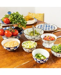 Mackenzie-Childs Sterling Check Small Everyday Bowl, 40-oz.