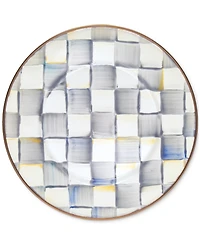Mackenzie-Childs Sterling Check Salad/Dessert Plate