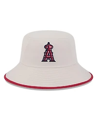 New Era Men's Khaki Los Angeles Angels 2024 Fourth of July Bucket Hat