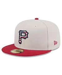 New Era Men's Red Pittsburgh Pirates 2024 Fourth of July 59FIFTY Fitted Hat