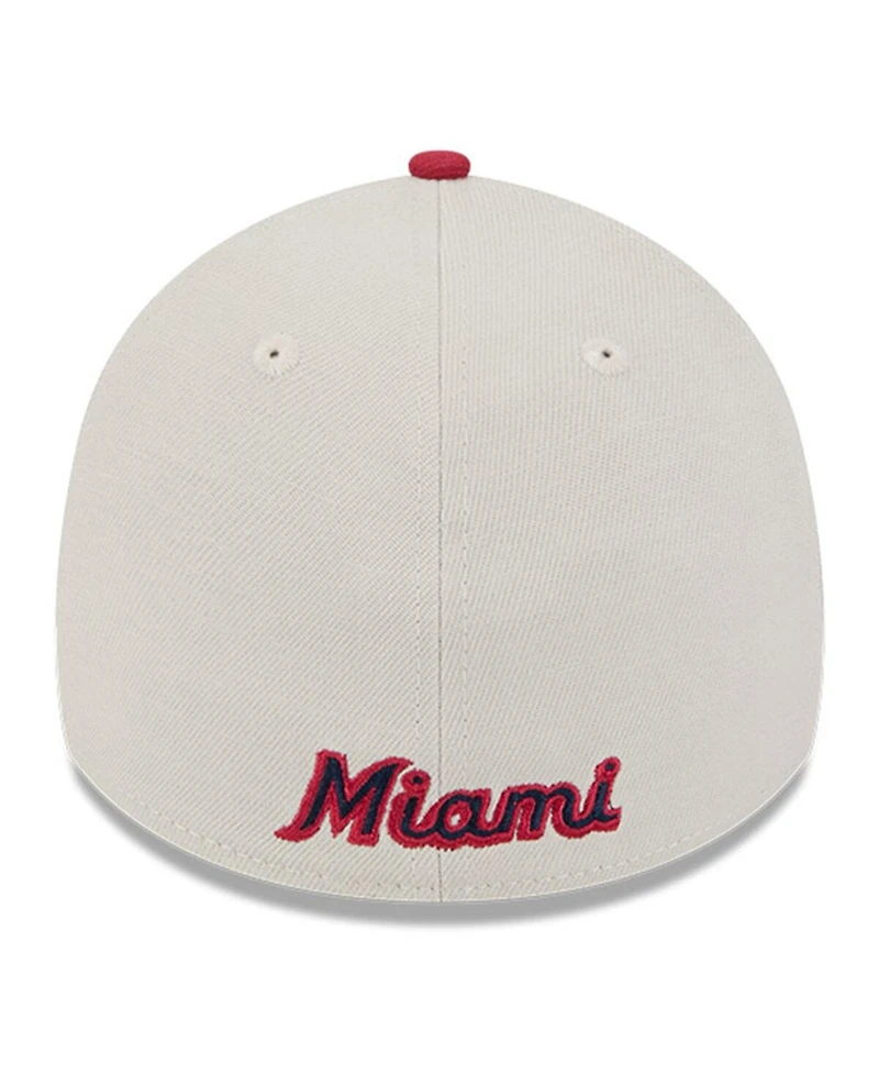 New Era Men's Red Miami Marlins 2024 Fourth of July 39THIRTY Flex Hat