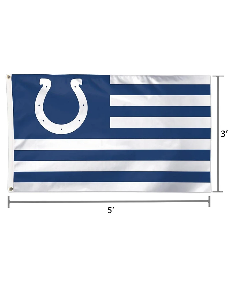 WinCraft Indianapolis Colts 3' x 5' Americana Stars Stripes Deluxe Flag