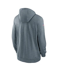 Nike Men's Heather Gray Philadelphia Eagles Sideline Team Pop Full-Zip Hoodie Jacket