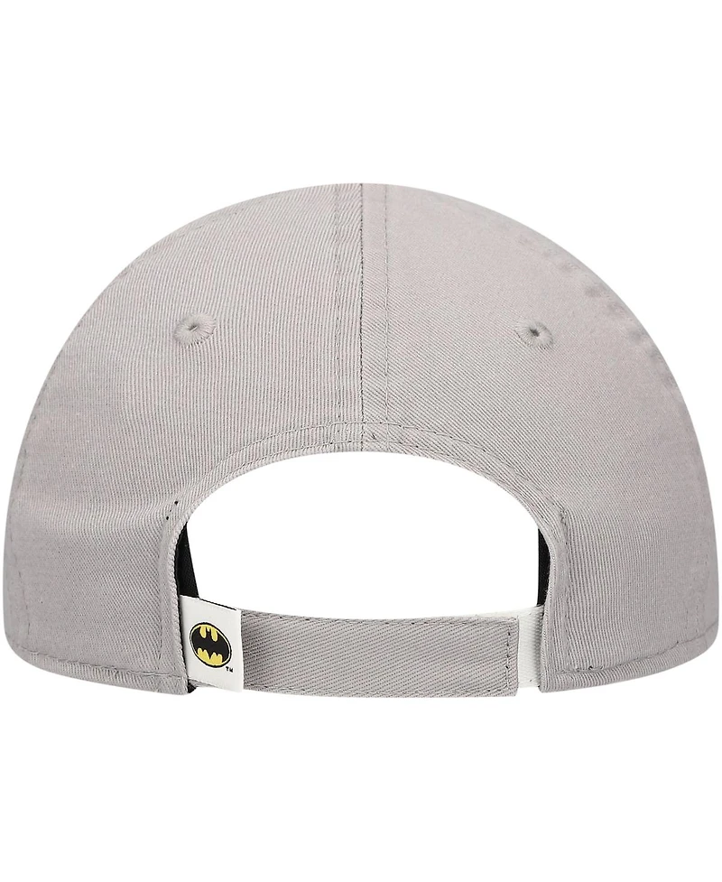 New Era Toddler Boys and Girls Gray Batman 9TWENTY Adjustable Hat