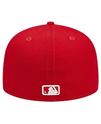 New Era Men's Red Cincinnati Reds Logo 59FIFTY Fitted Hat
