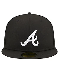 New Era Men's Atlanta Braves Logo 59FIFTY Fitted Hat