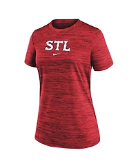 Nike Women's Red St. Louis Cardinals 2024 City Connect Authentic Collection Practice Velocity T-Shirt