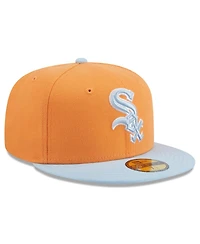 New Era Men's Orange/Light Blue Chicago White Sox Spring Color Basic Two-Tone 59FIFTY Fitted Hat