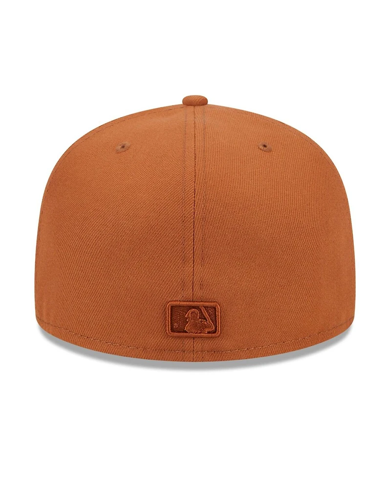 New Era Men's Brown Cincinnati Reds Spring Color 59FIFTY Fitted Hat
