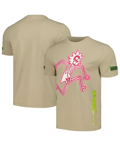Freeze Max Men's And Women's Khaki Rick Morty Electric Shock T-Shirt