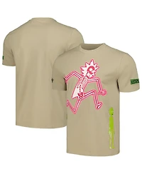 Freeze Max Men's And Women's Khaki Rick Morty Electric Shock T-Shirt