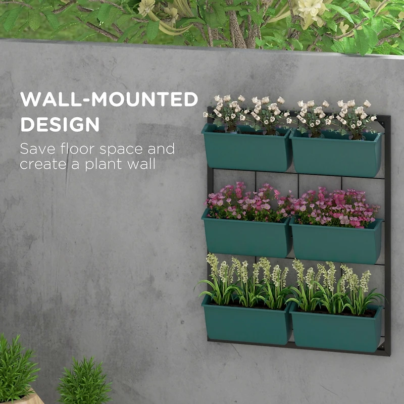 3-Tier Vertical Hanging Wall Planter for Outdoor and Indoor Spaces