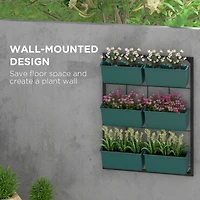 3-Tier Vertical Hanging Wall Planter for Outdoor and Indoor Spaces